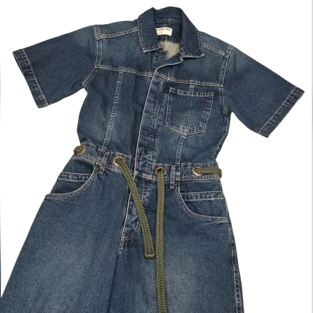 Revolve x We The Free Edison Wide Leg Coverall in Cerulean Skies - Picture 6 of 15